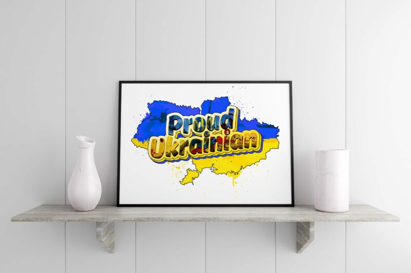 Proud Ukrainian Tshirt Design