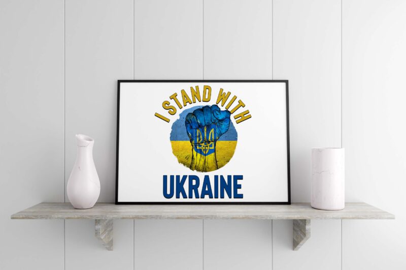 I Stand With Ukraine Tshirt Design