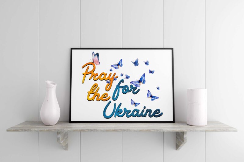 Pray For The Ukraine Tshirt Design