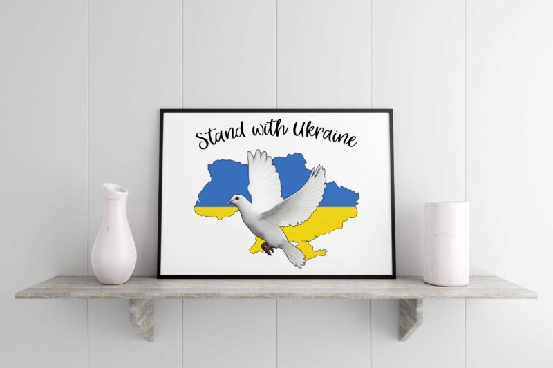 Stand With Ukraine Tshirt Design
