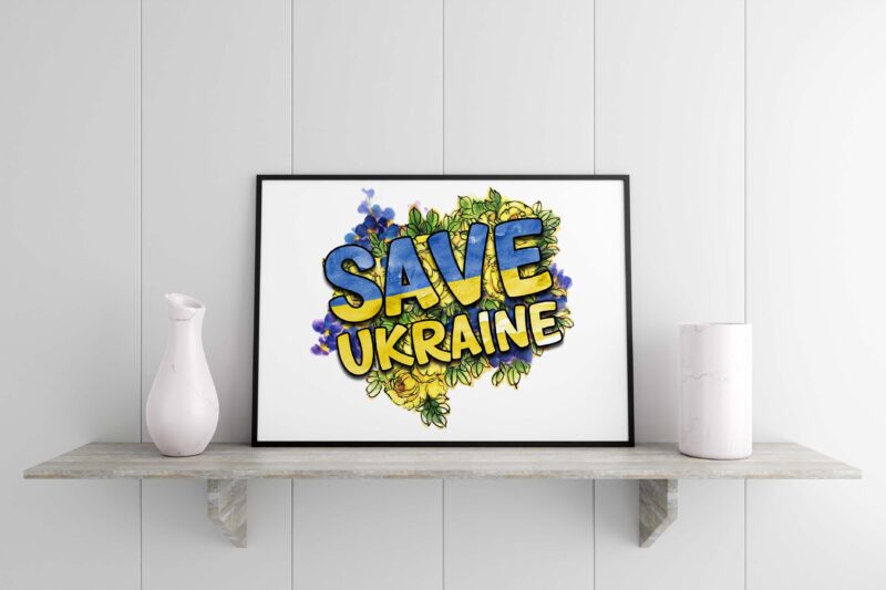 Save Ukraine Tshirt Design