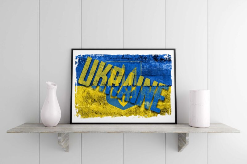 Ukraine Word Art Tshirt Design