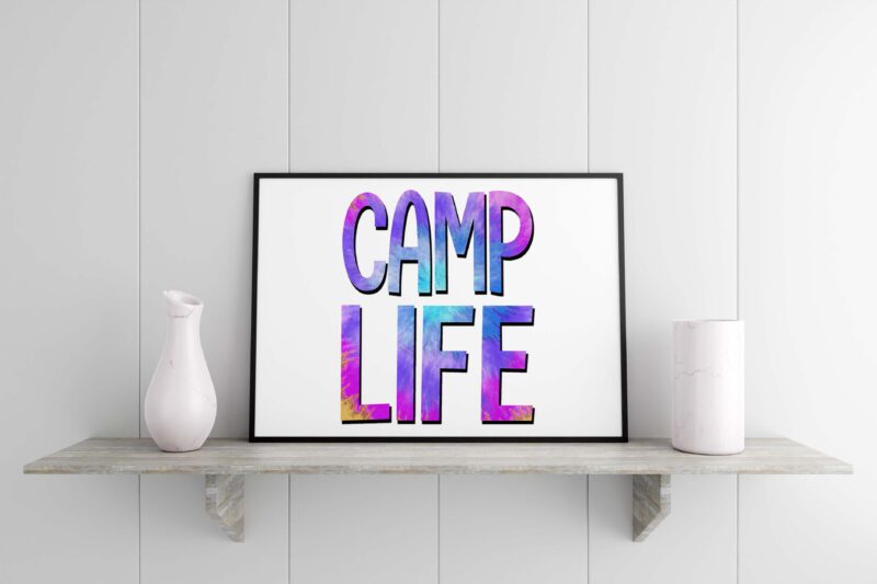 Camp Life Tshirt Design