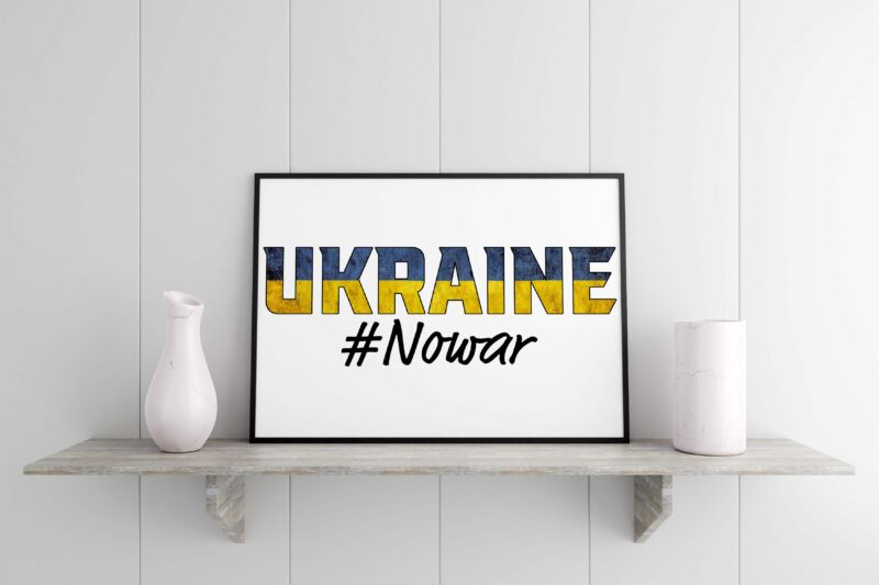 Ukraine No War Tshirt Design