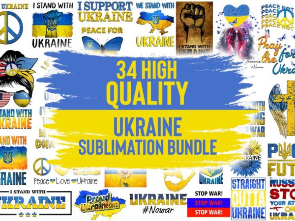 34 files ukraine bundle tshirt design