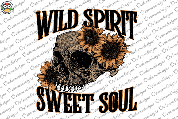 Wild spirit sweet soul t-shirt design