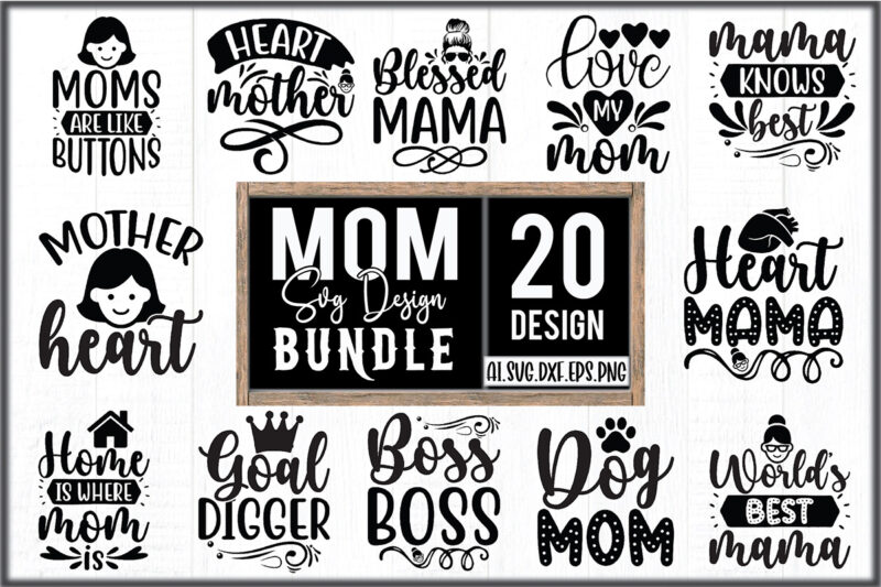 Mom SVG Design Bundle