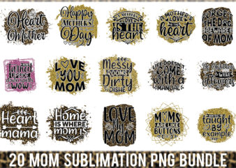 Mom Sublimation Png Bundle