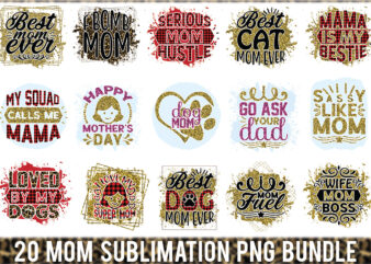 Mom Sublimation Png Bundle