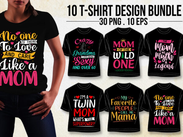 Mother’s day t-shirt design bundle