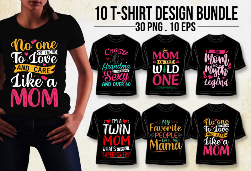 Mother’s Day T-Shirt Design Bundle