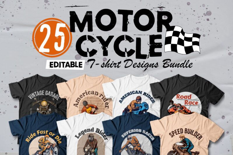 motorcycle vector t-shirt designs