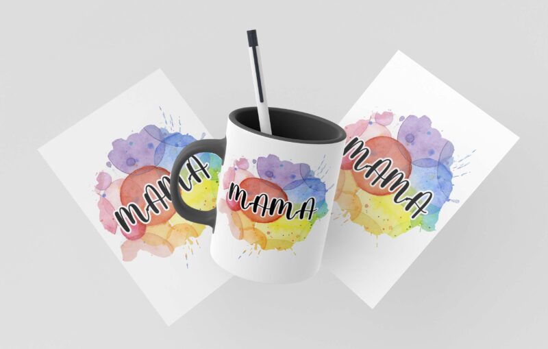 Mama Floral Watercolor Tshirt Design