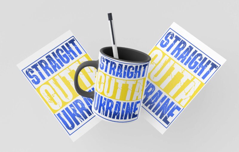 Straight Outta Ukraine Tshirt Design