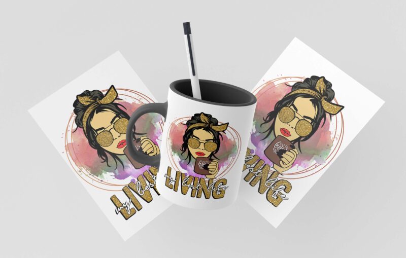 Bling Living My Best Life Tshirt Design