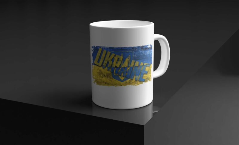 Ukraine Word Art Tshirt Design