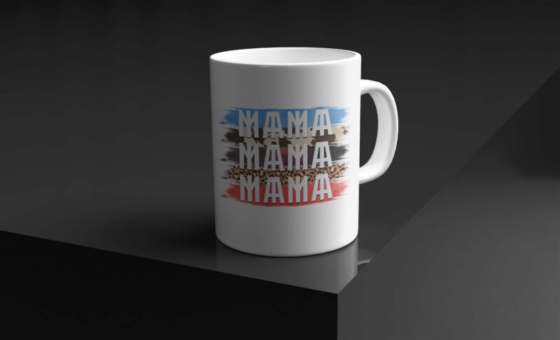 Leopard Mama Mama Tshirt Design