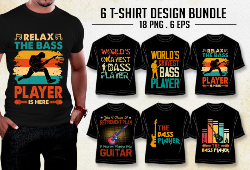 Music Lover T-Shirt Design Bundle