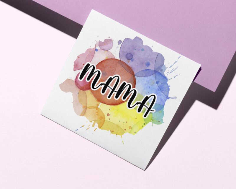 Mama Floral Watercolor Tshirt Design