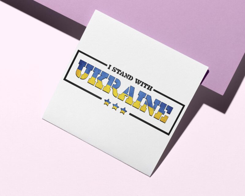 I Stand With Ukraine Tshirt Design