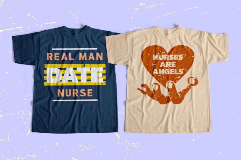 Nurse t-shirt designs bundle