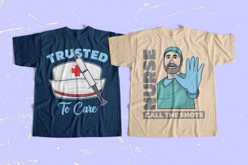 Nurse t-shirt designs bundle