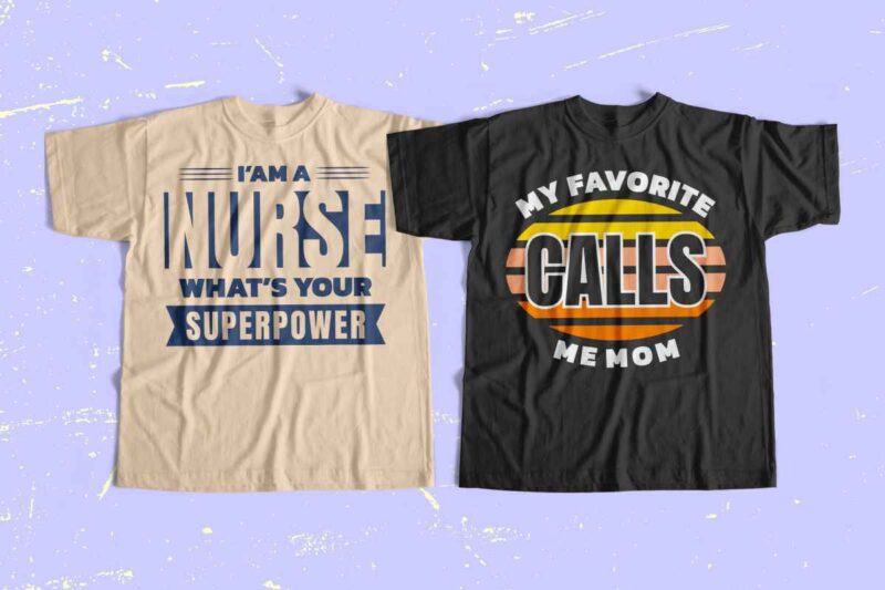 Nurse t-shirt designs bundle