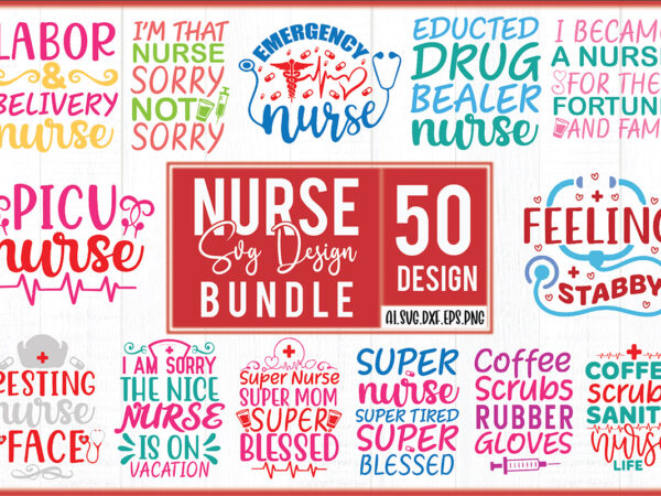 Nurse svg design bundle