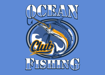 OCEAN FISING CLUB t shirt design online