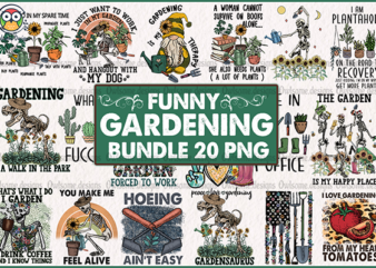 Funny Gardening T-Shirt Design Bundle