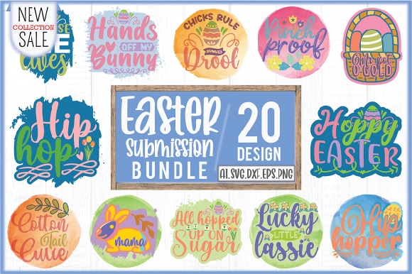 Easter submission bundle vector clipart