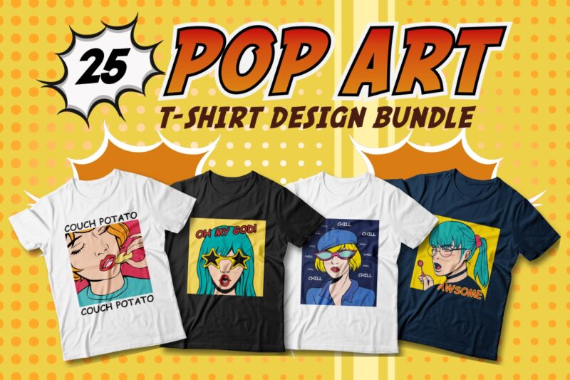 pop art trendy t-shirt designs