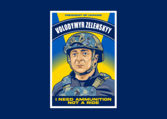 President of Ukraine t shirt illustration