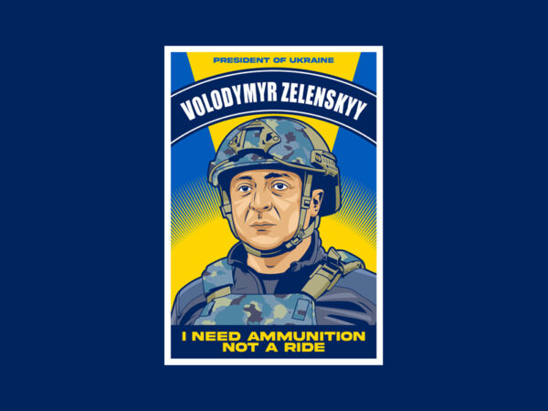 President of ukraine t shirt illustration