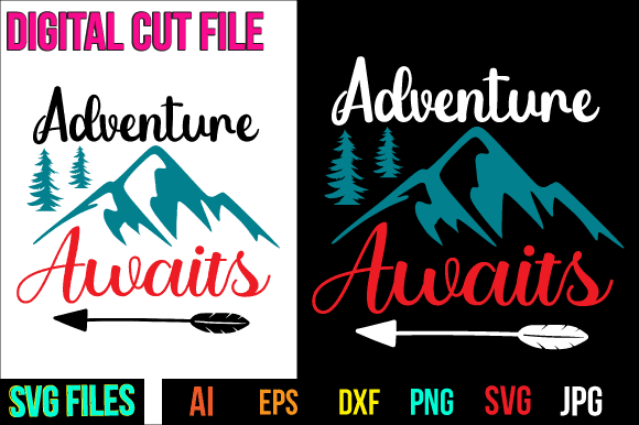 Adventure awaits svg design