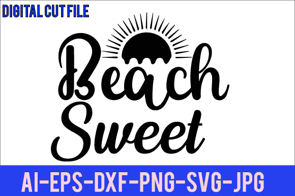 Beach sweet svg design