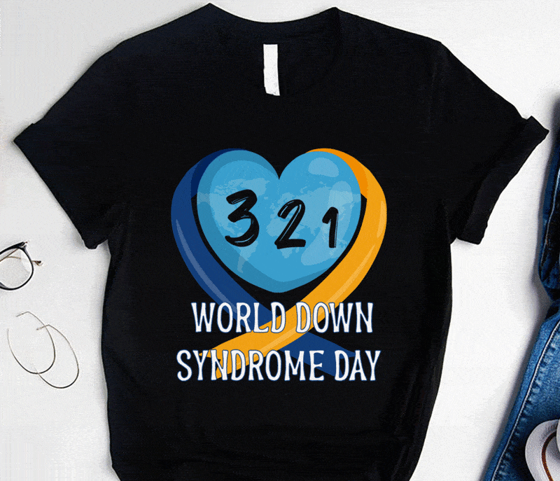 RD World Down Syndrome Day Shirt, Three Twenty One Heart Shirts, World