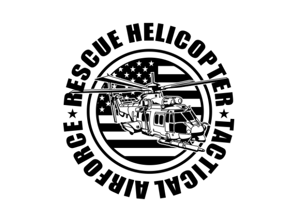 Rescue helicopter t shirt design online
