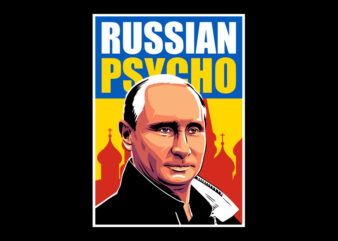 RUSSIAN PSYCHO t shirt design online