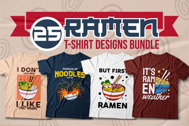 ramen food t-shirt designs