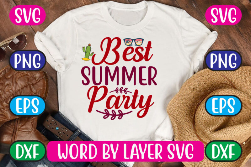 Best Summer Party SVG Vector for t-shirt