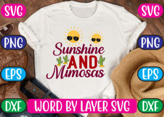 Sunshine And Mimosas SVG Vector for t-shirt