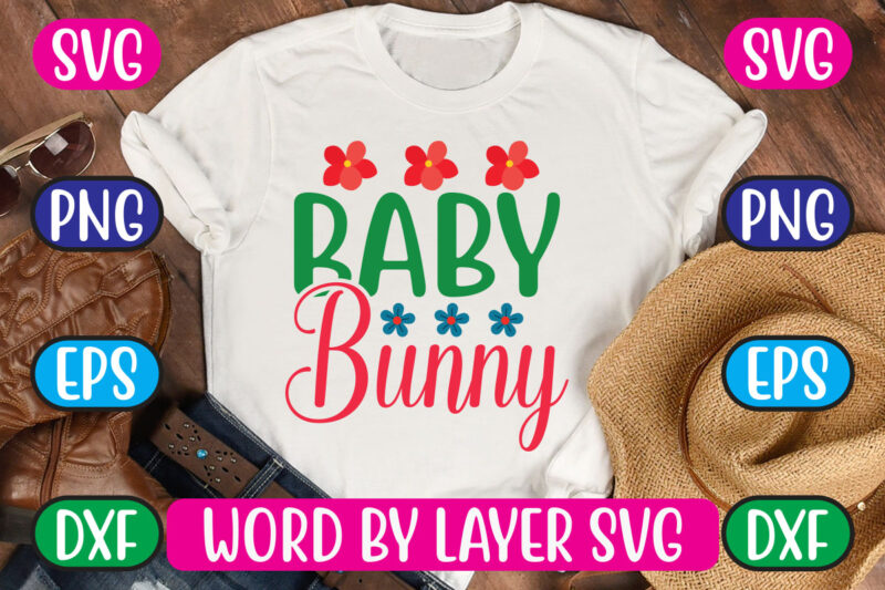 Baby Bunny SVG Vector for t-shirt