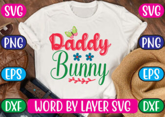 Daddy Bunny SVG Vector for t-shirt