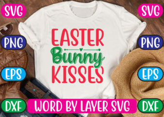 Easter Bunny Kisses SVG Vector for t-shirt