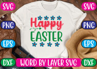 Happy Easter SVG Vector for t-shirt