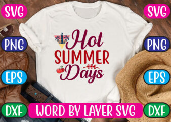 Hot Summer Days SVG Vector for t-shirt