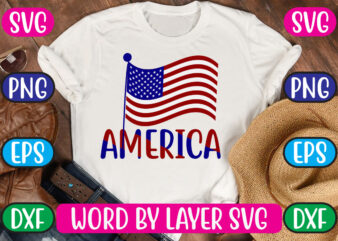 America SVG Vector for t-shirt