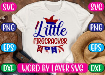 Little Firecracker SVG Vector for t-shirt