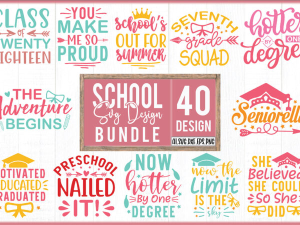 School svg design bundle